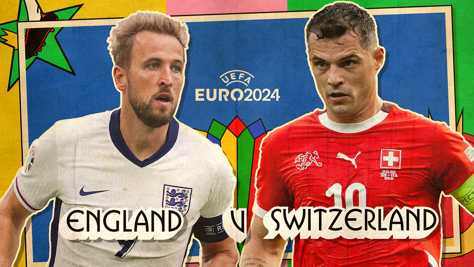 Euro 2024 quarter finals - England vs Switzerland