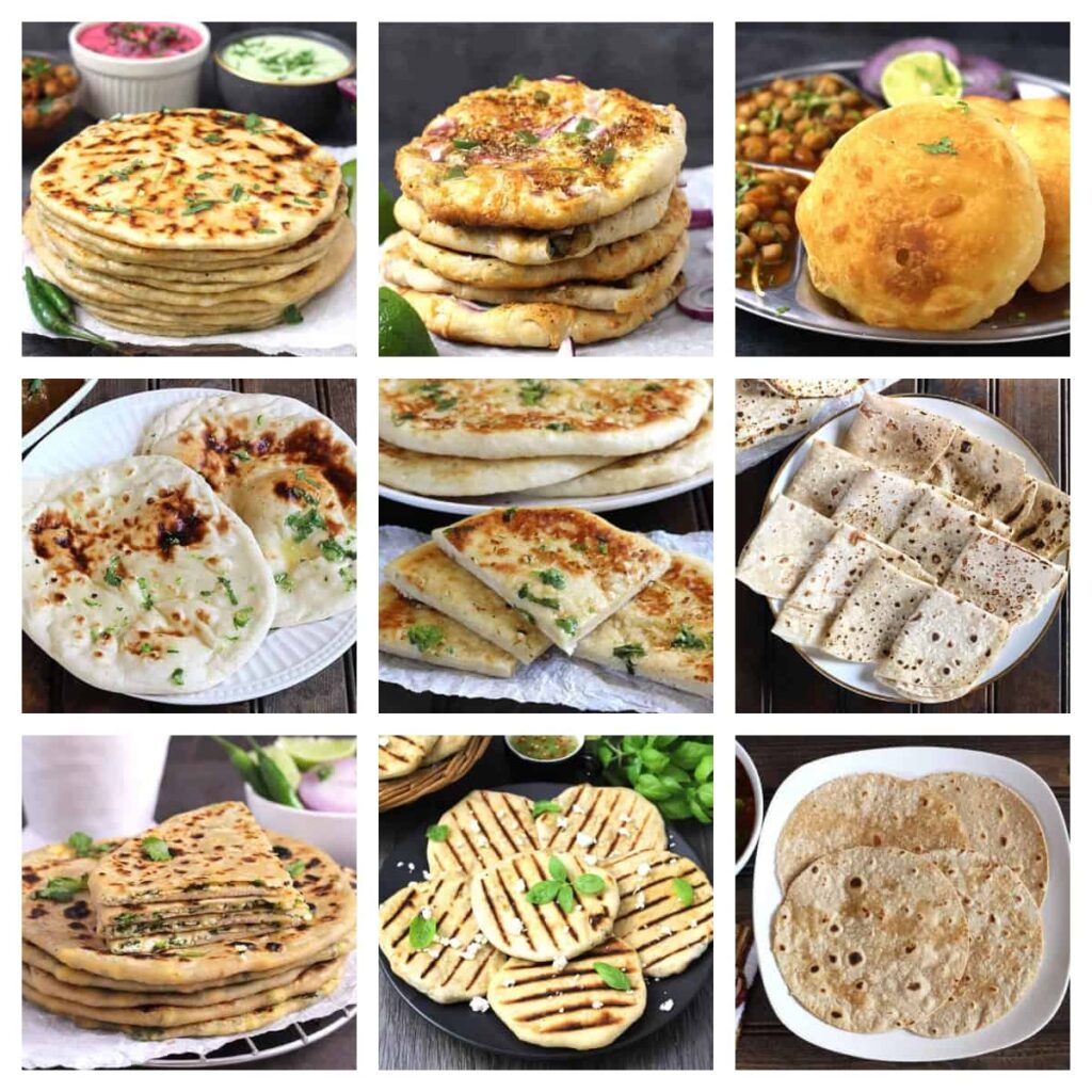 Types of Roti - 10 सबसे ज्यादा घर में बनने वाली रोटी और उनकी रेसिपी : Tasty and Healthy